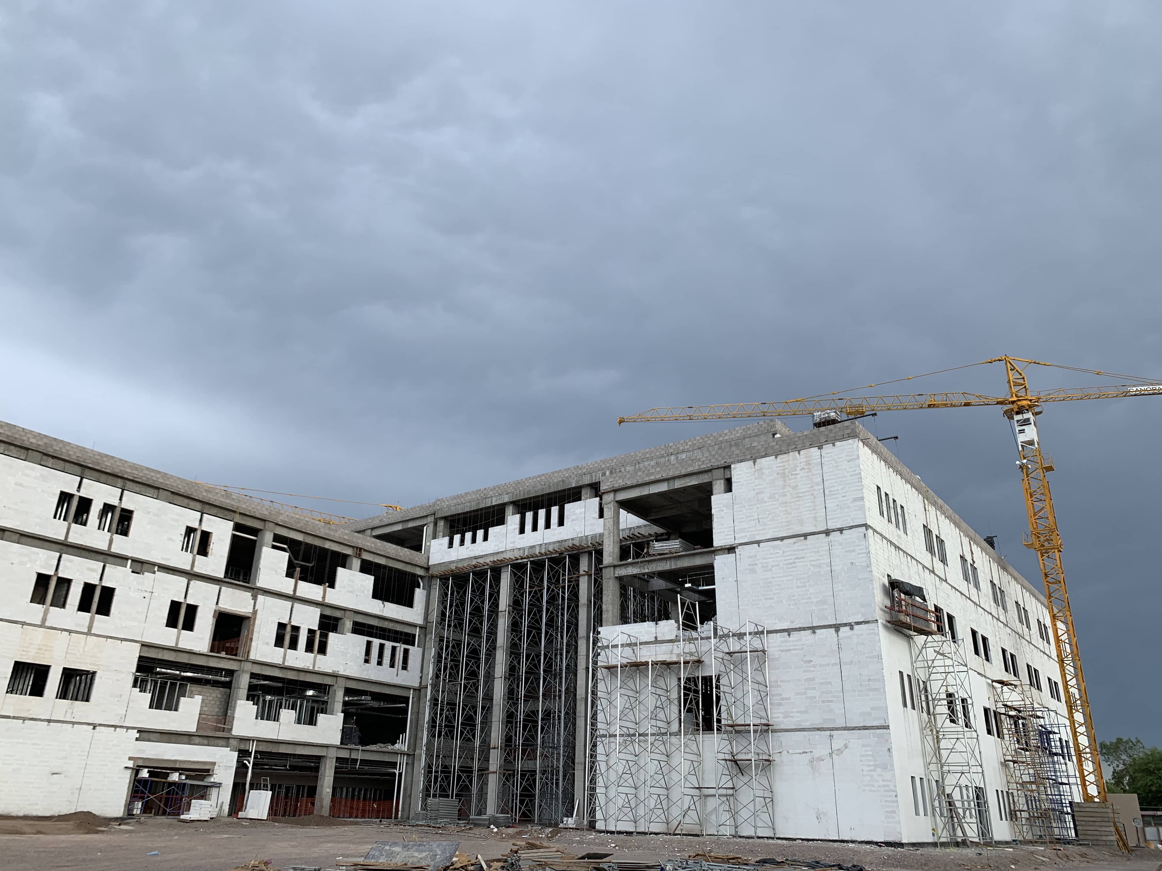 Contrucción del nuevo Hospital General Hermosillo, Sonora.